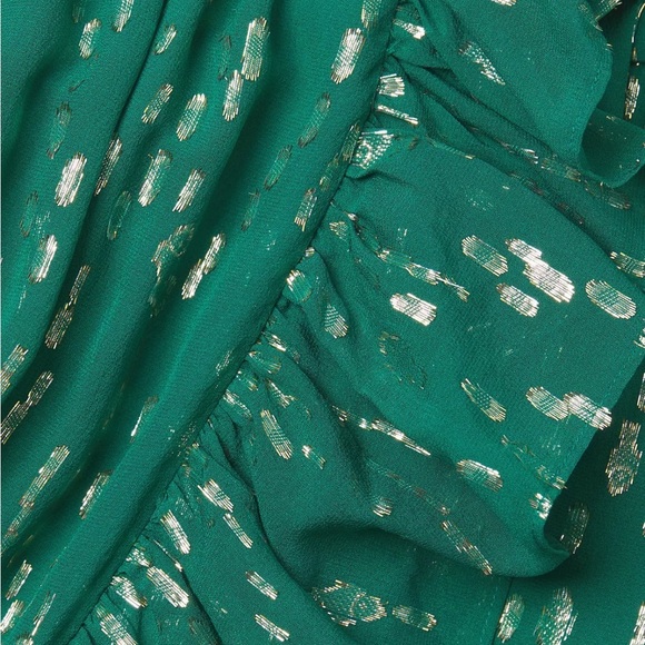 Lilly Pulitzer Emerald and Gold Long Sleeve Dress - Picture 5 of 9